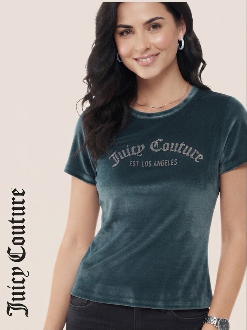 Velvet Shirt • EUC
Juicy Couture • Velvet Short Sleeve Shirt Forest Green Y2K